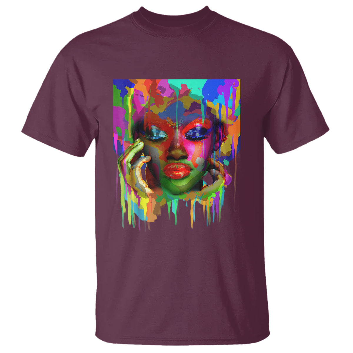 cool-african-woman-afro-color-painted-face-t-shirt-1