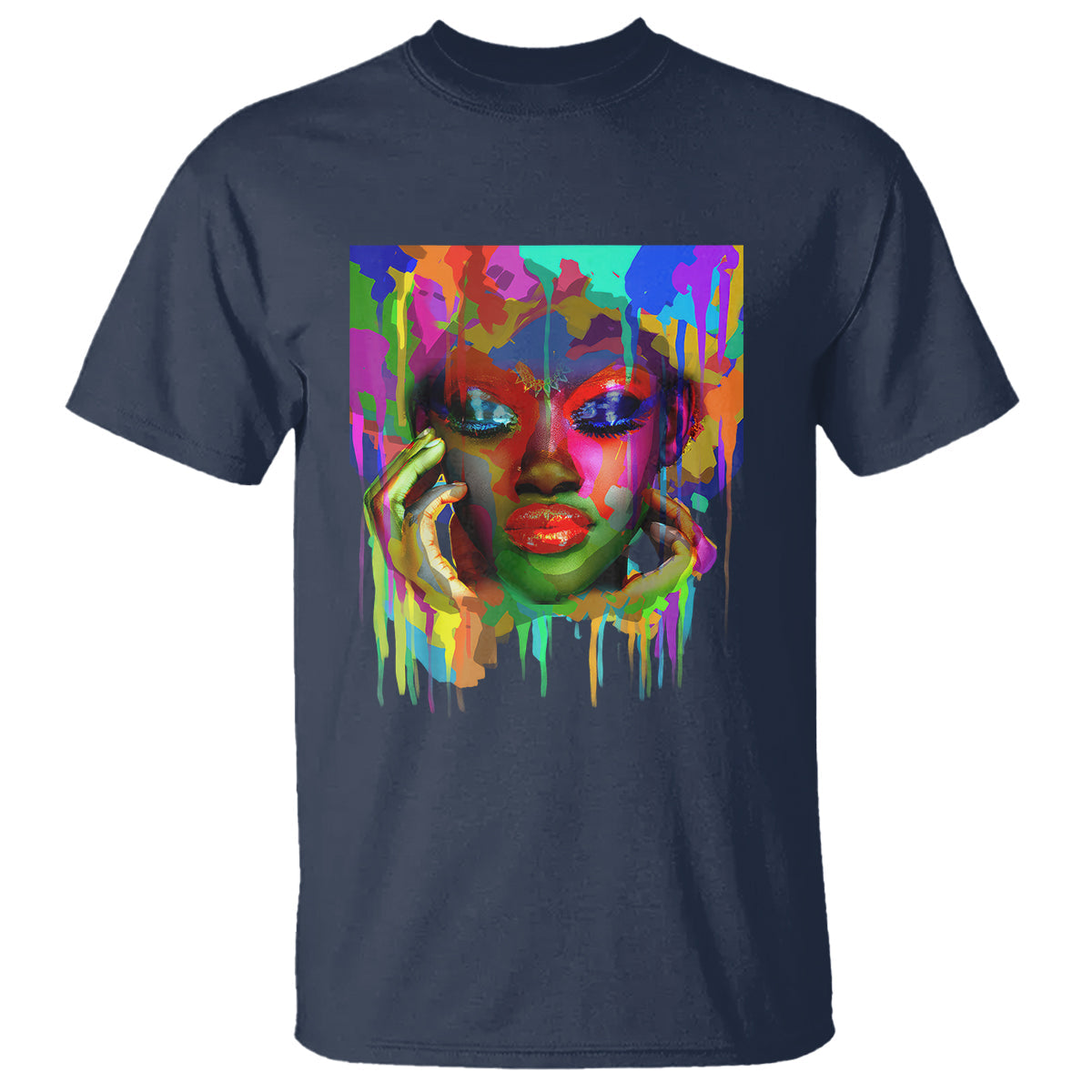 cool-african-woman-afro-color-painted-face-t-shirt-1