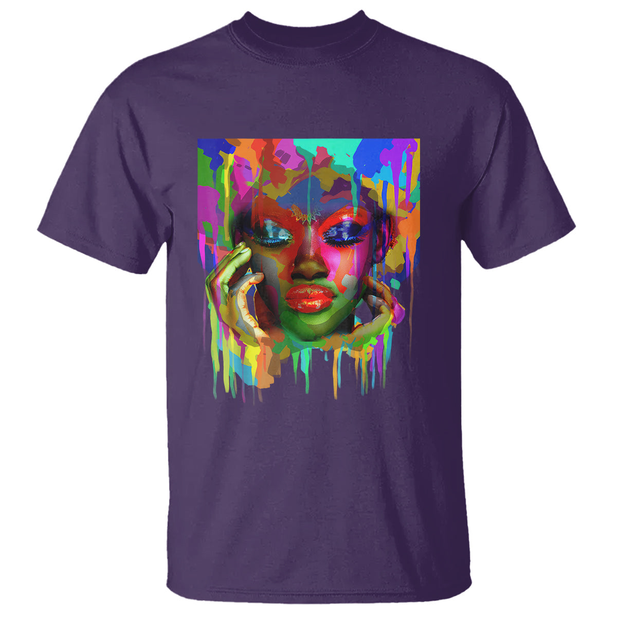 cool-african-woman-afro-color-painted-face-t-shirt-1