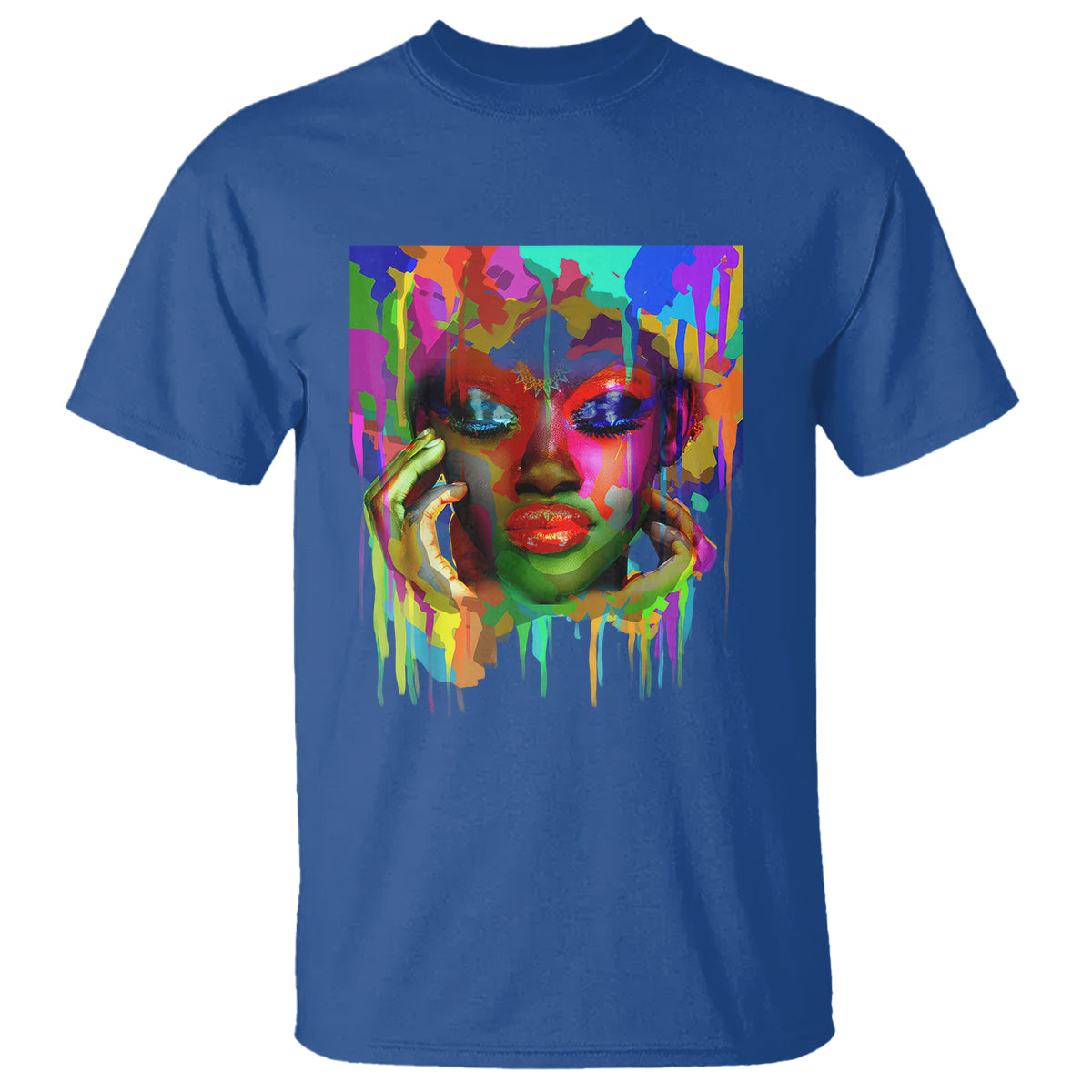 cool-african-woman-afro-color-painted-face-t-shirt-1