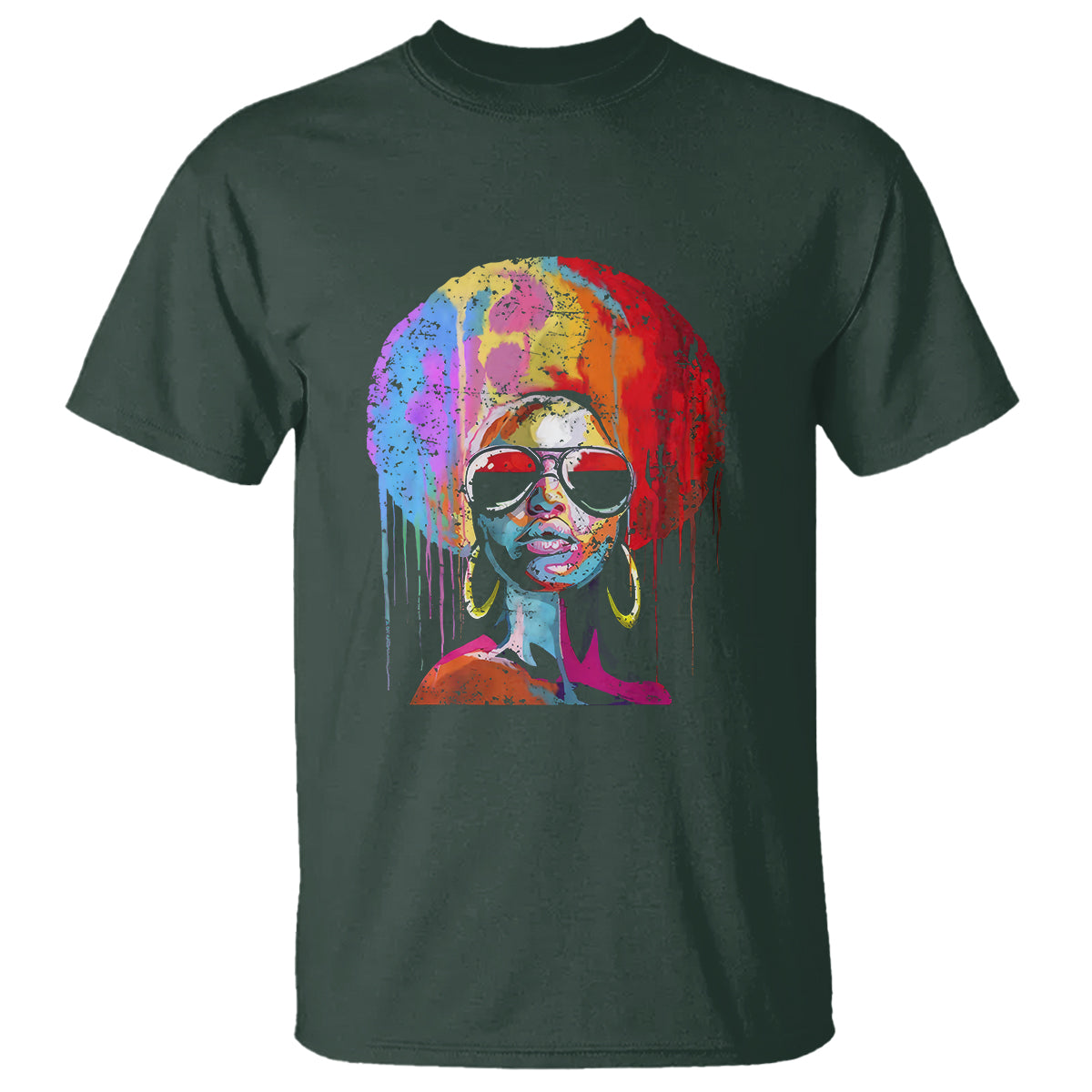 womens-black-queen-afro-melanin-dripping-juneteenth-t-shirt-1