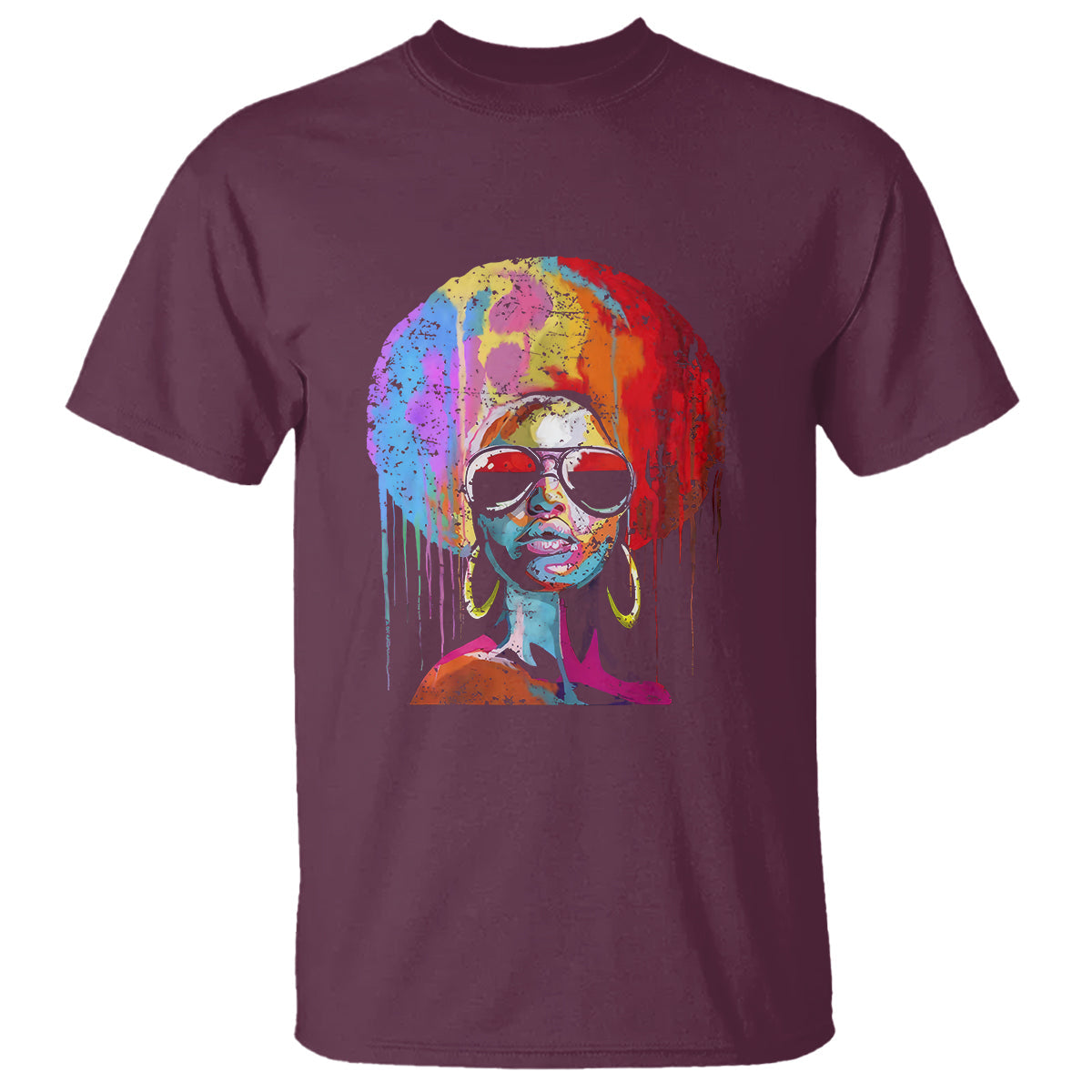 womens-black-queen-afro-melanin-dripping-juneteenth-t-shirt-1
