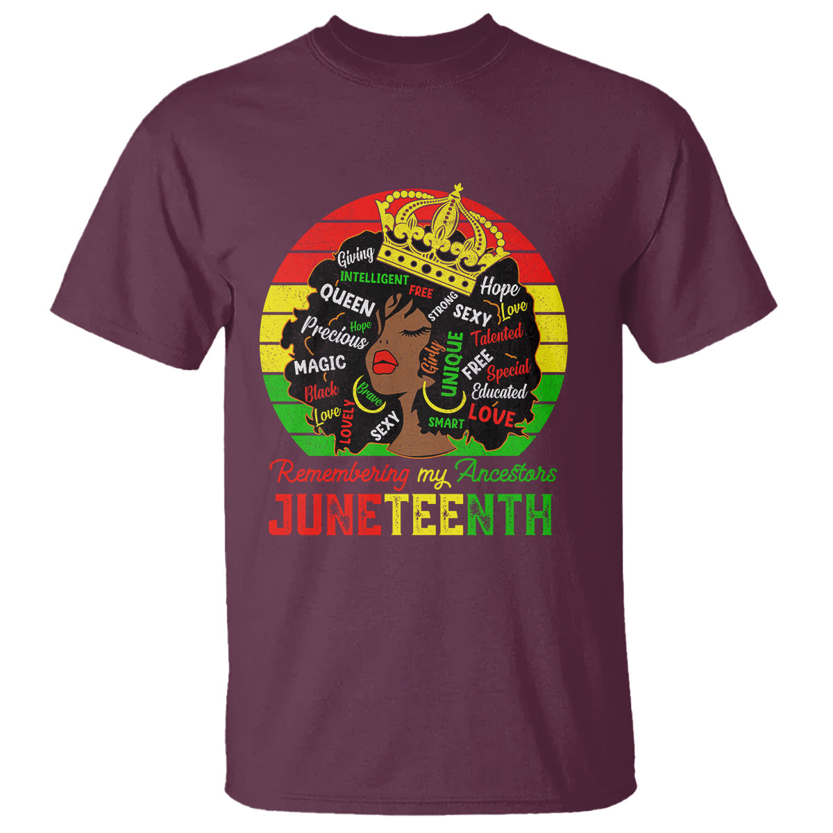 black-women-t-shirt-remembering-my-ancestors-juneteenth-celebrate-1