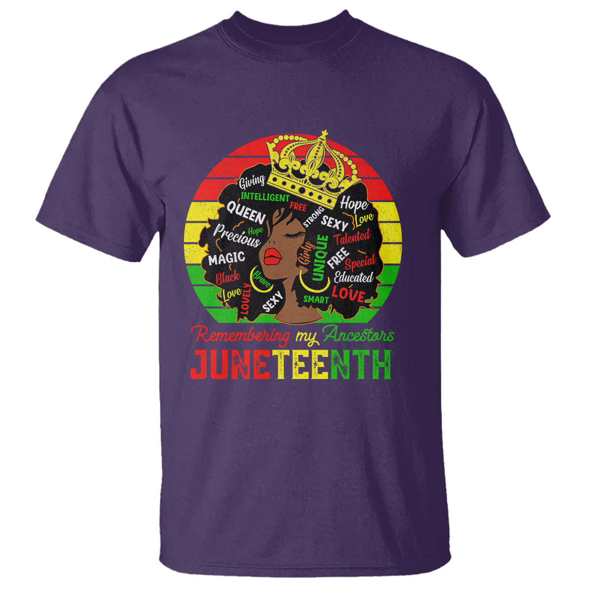 black-women-t-shirt-remembering-my-ancestors-juneteenth-celebrate-1