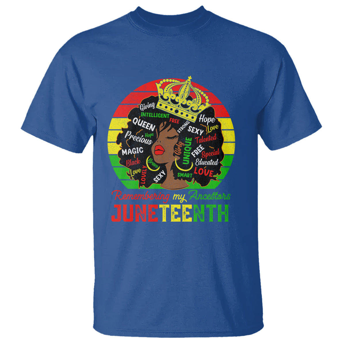 black-women-t-shirt-remembering-my-ancestors-juneteenth-celebrate-1