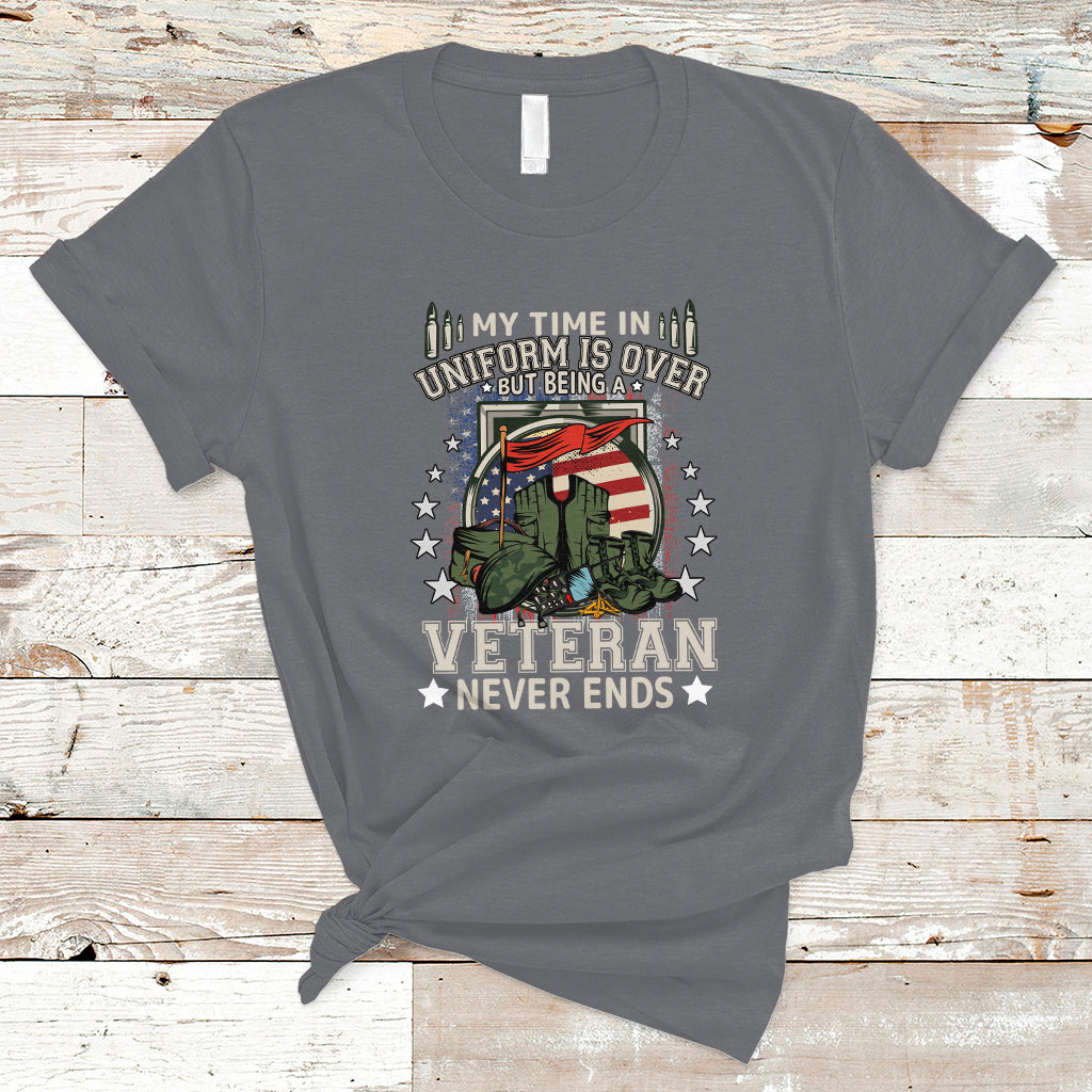 veteran-t-shirt-my-time-in-uniform-is-over-but-being-a-veteran-never-ends-ts01