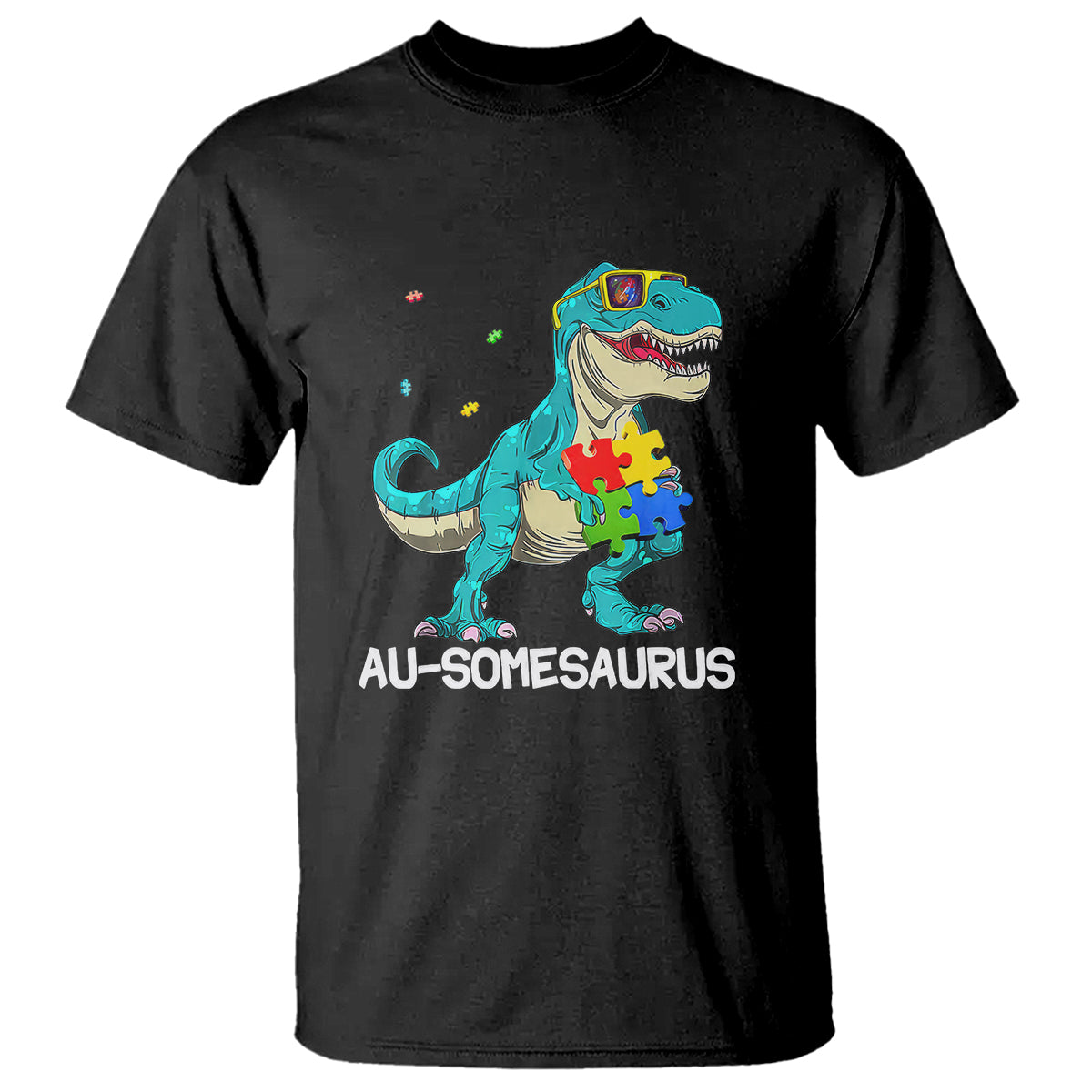 dinosaur-autism-t-shirt-au-somesaurus-word-pun-puzzle-piece