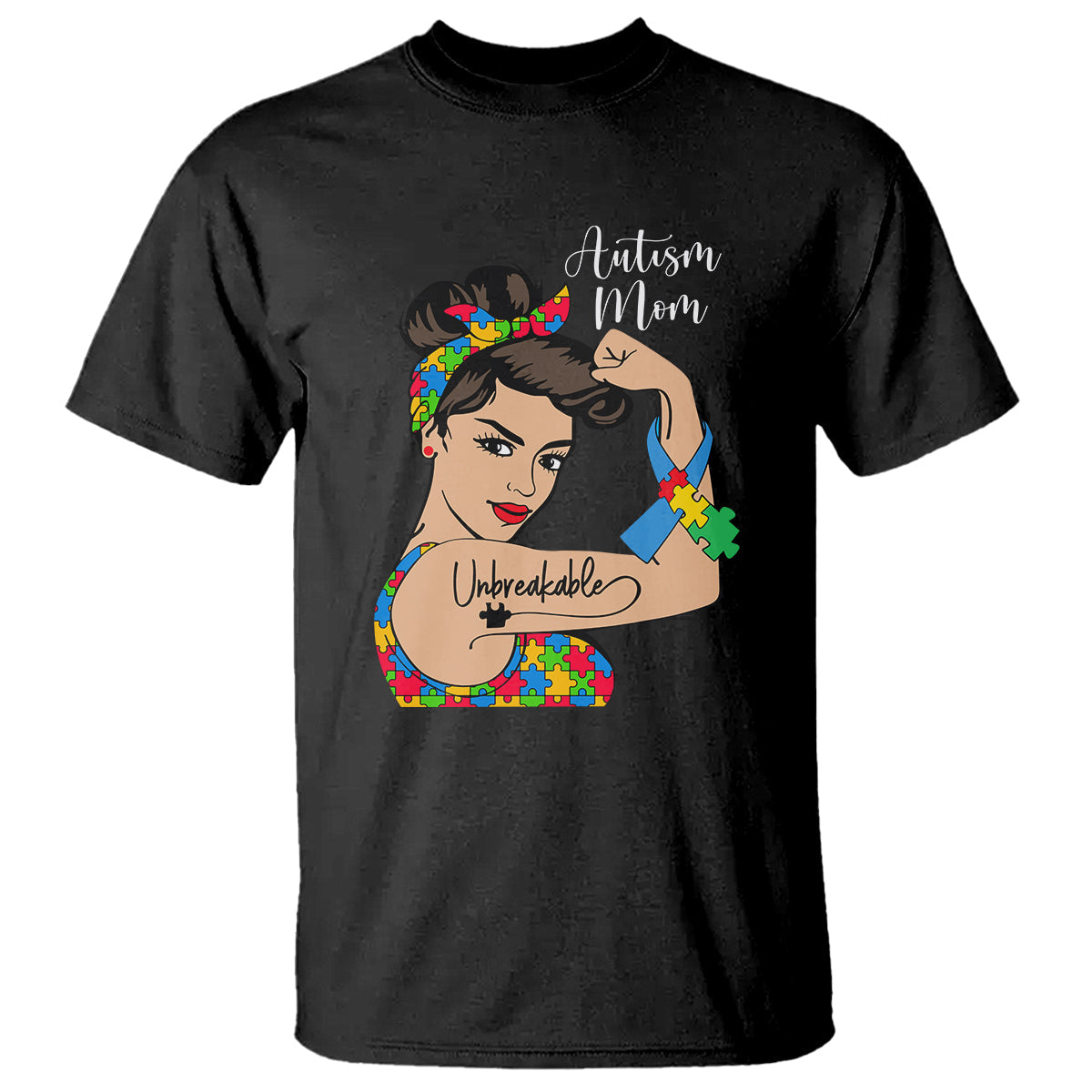 autism-mom-t-shirt-unbreakable-woman