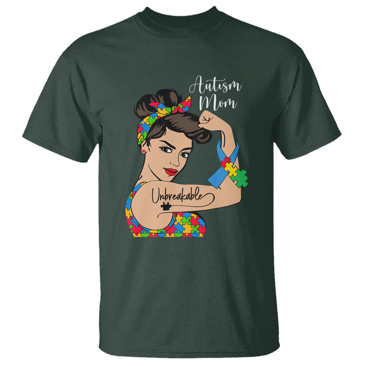 autism-mom-t-shirt-unbreakable-woman