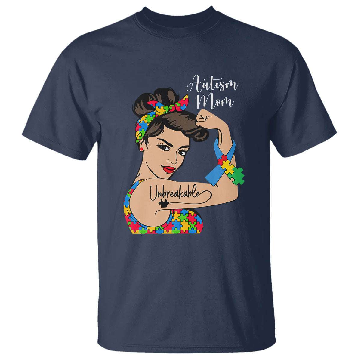 autism-mom-t-shirt-unbreakable-woman