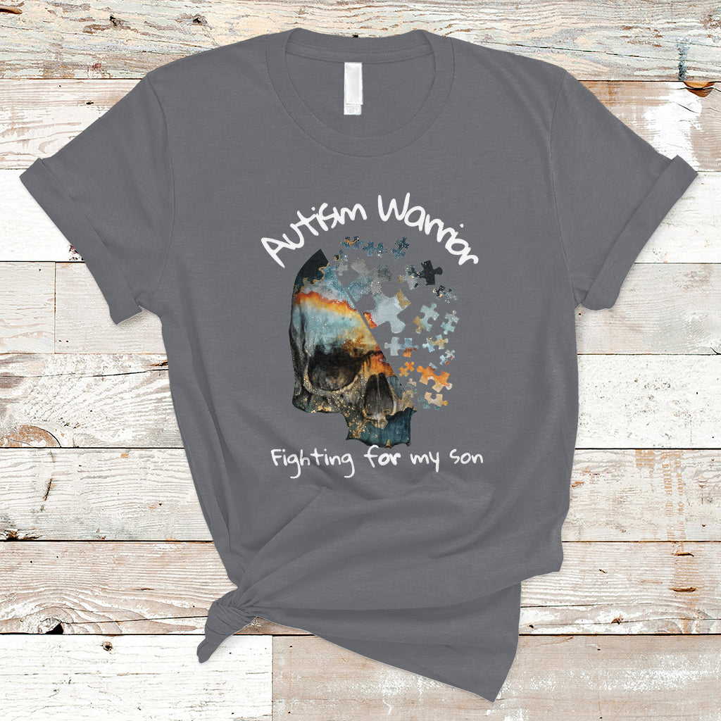 skull-autism-warrior-t-shirt-fighting-for-my-son-love-support-1