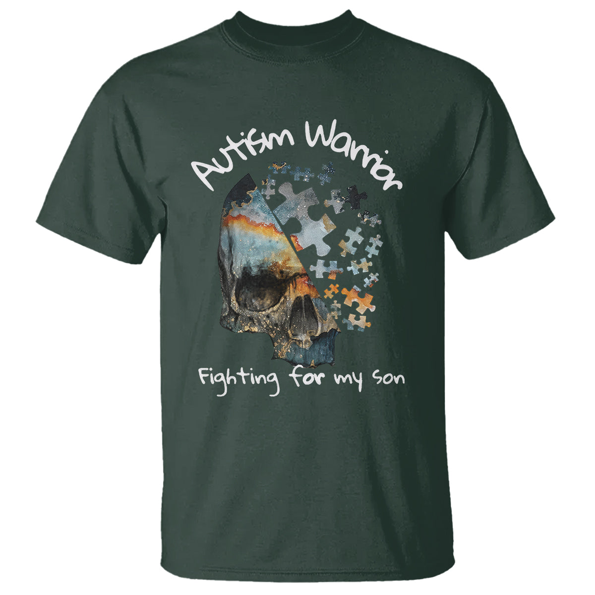 skull-autism-warrior-t-shirt-fighting-for-my-son-love-support