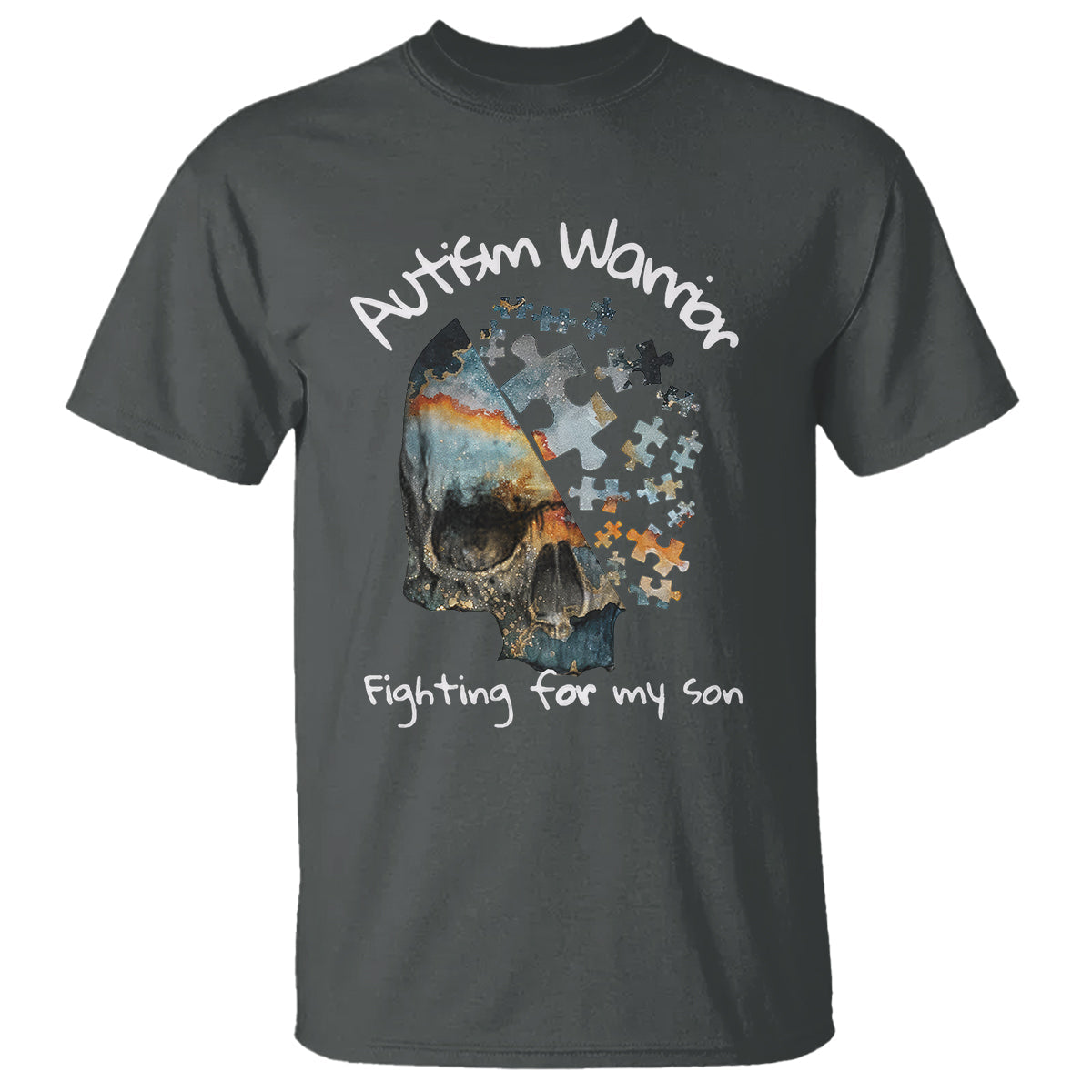 skull-autism-warrior-t-shirt-fighting-for-my-son-love-support