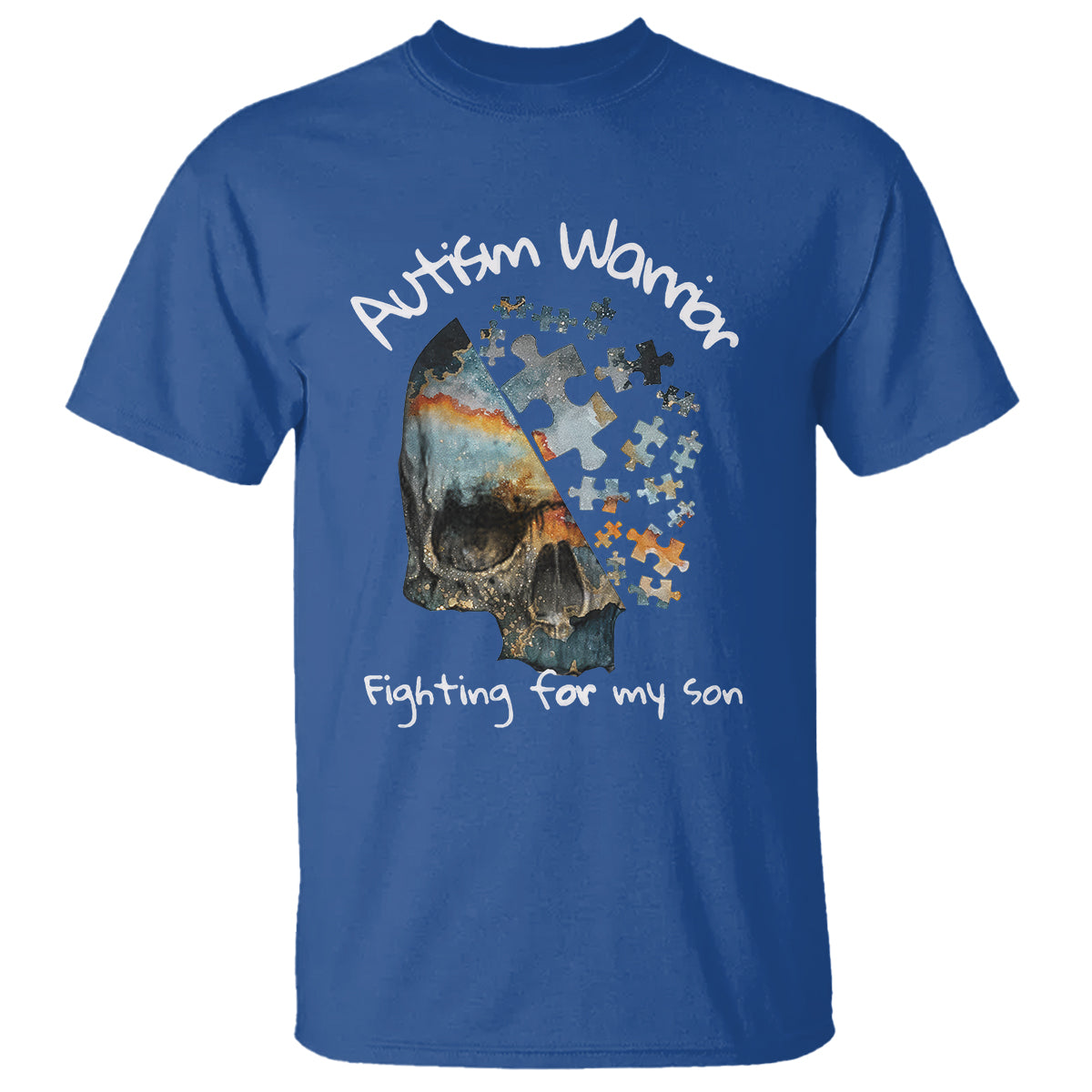 skull-autism-warrior-t-shirt-fighting-for-my-son-love-support