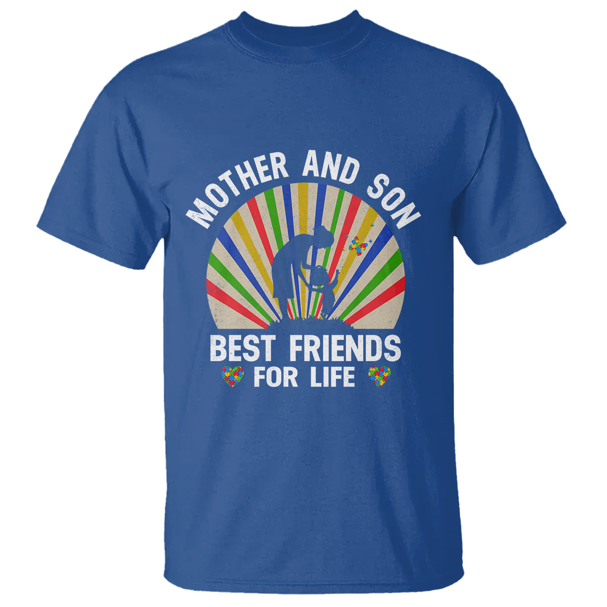 autism-mom-t-shirt-mother-and-son-best-friends-for-life-retro