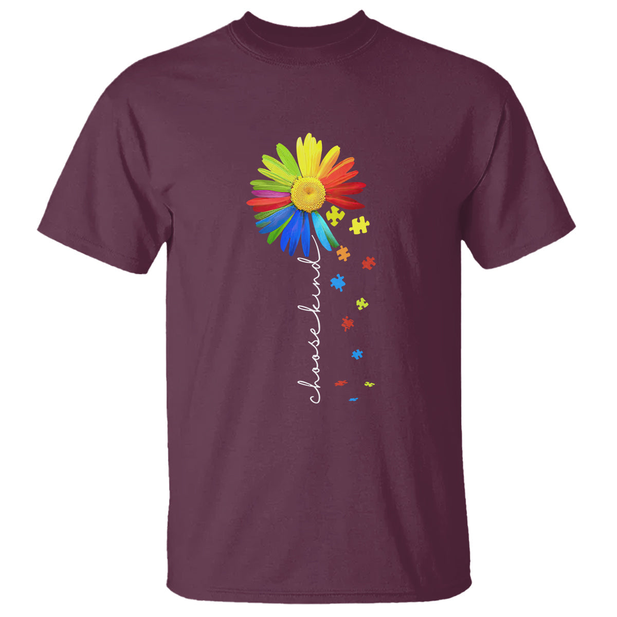sunflower-autism-t-shirt-choose-kind-rainbow-puzzle-piece