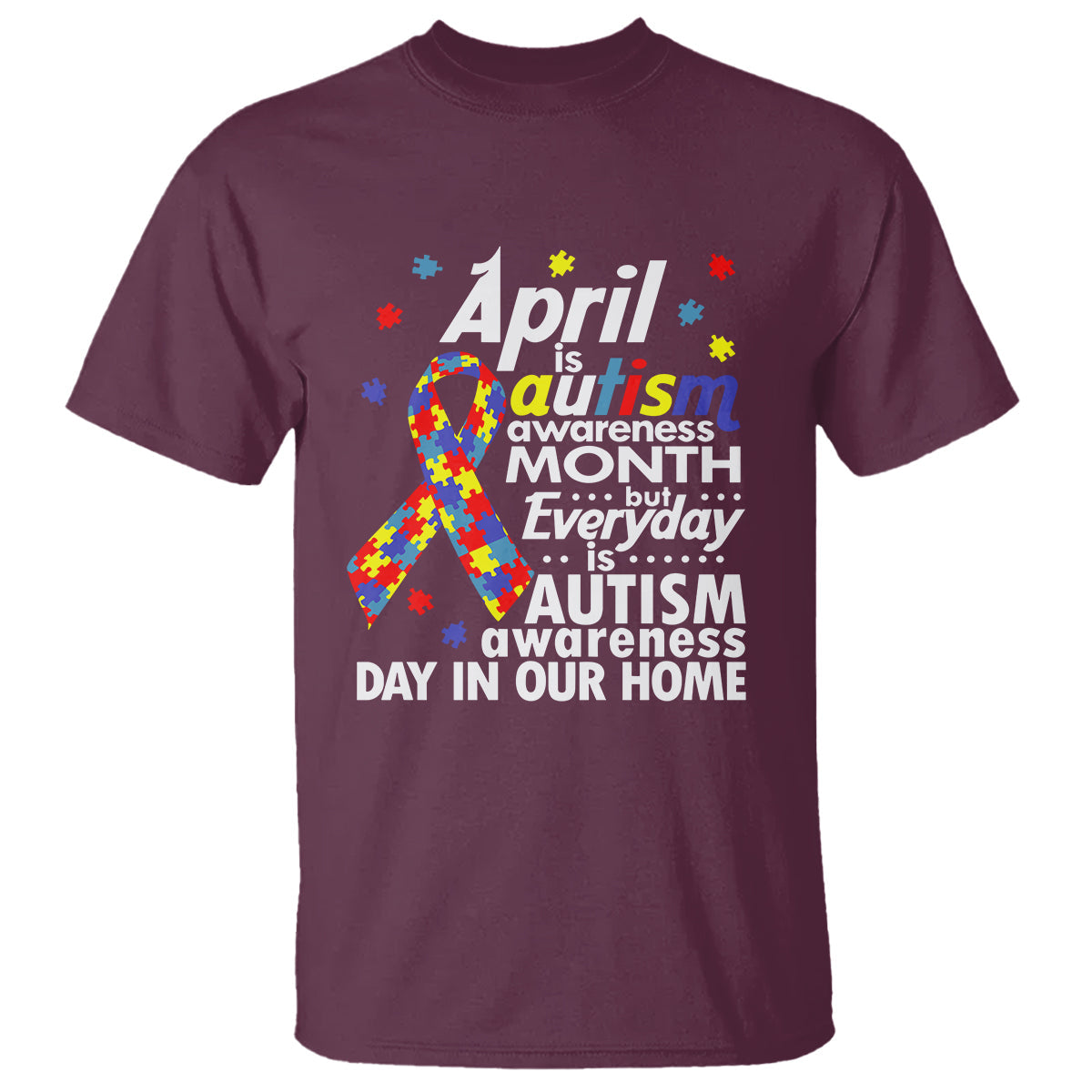 autism-awareness-t-shirt-everyday-in-our-home-spectrum-puzzle-ribbon