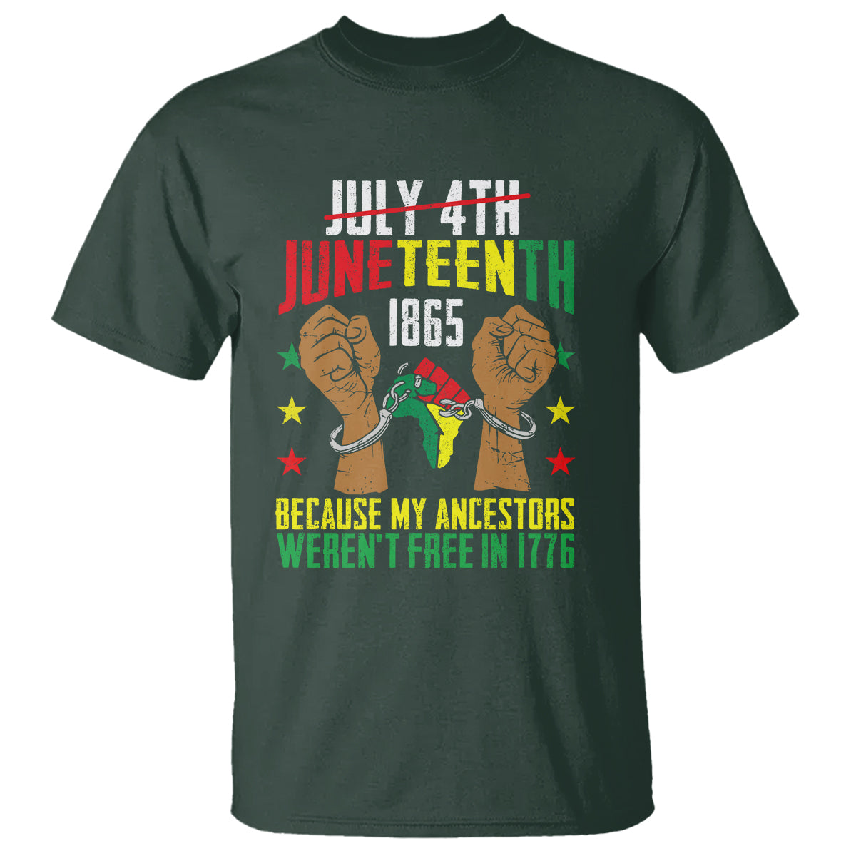 july-4th-juneteenth-t-shirt-my-ancestors-werent-free-in-1776