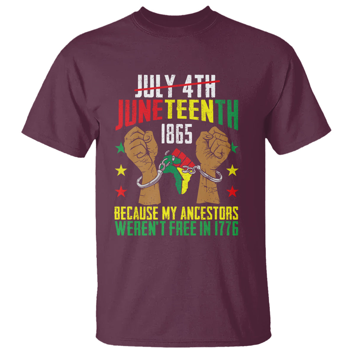 july-4th-juneteenth-t-shirt-my-ancestors-werent-free-in-1776