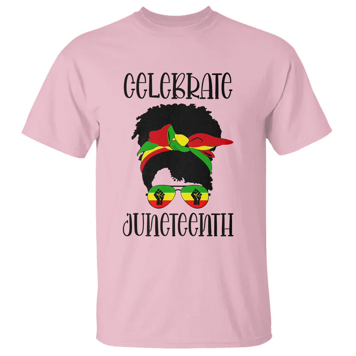black-women-messy-bun-juneteenth-celebrate-t-shirt