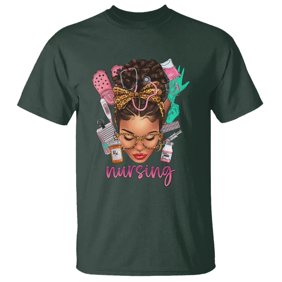 african-american-nurse-t-shirt-black-history-month-with-afro-hair