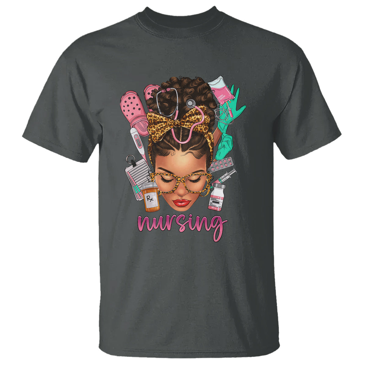 african-american-nurse-t-shirt-black-history-month-with-afro-hair