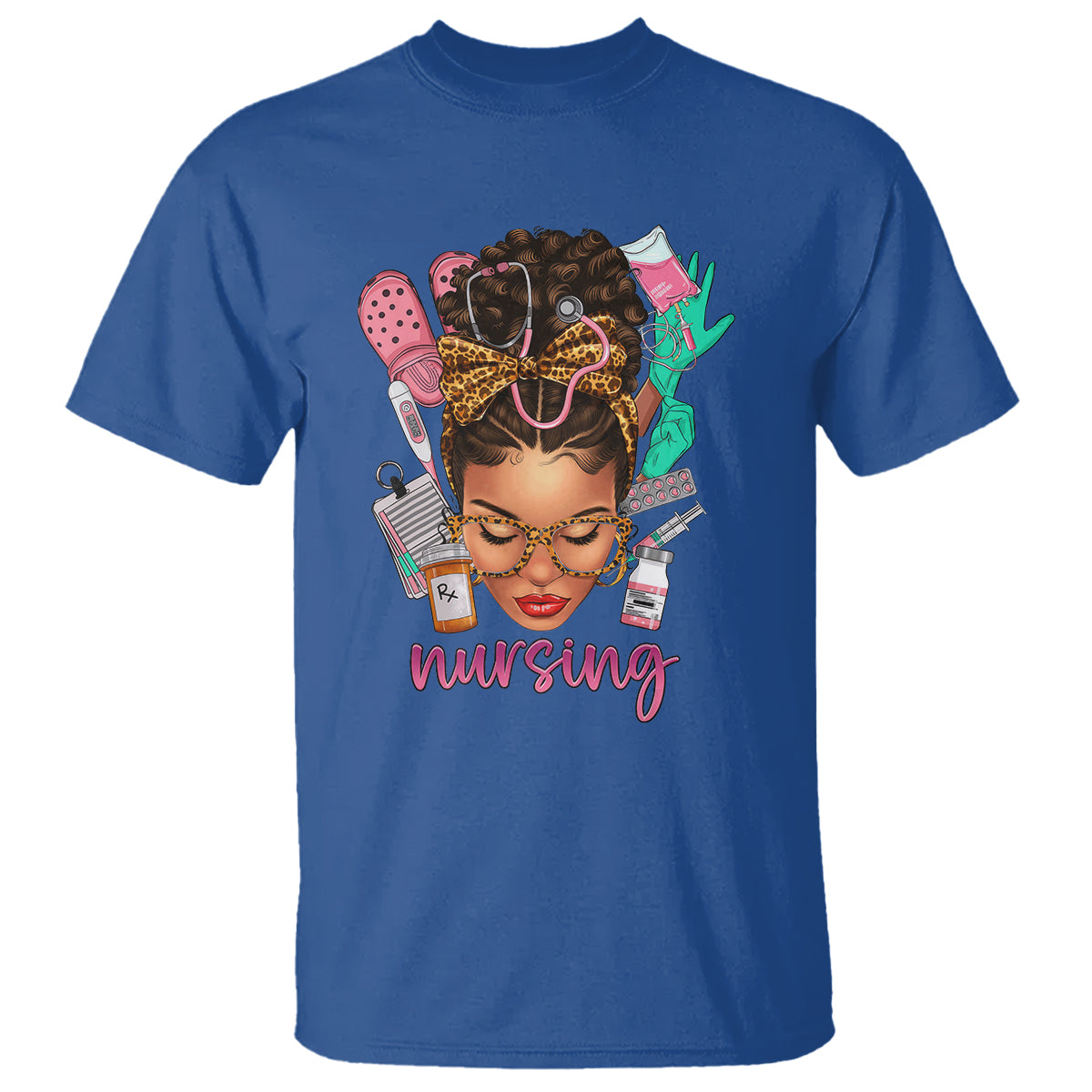 african-american-nurse-t-shirt-black-history-month-with-afro-hair