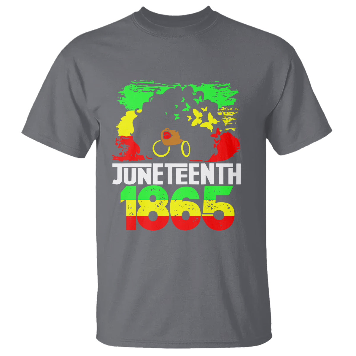 afro-woman-t-shirt-juneteenth-1865-black-pride