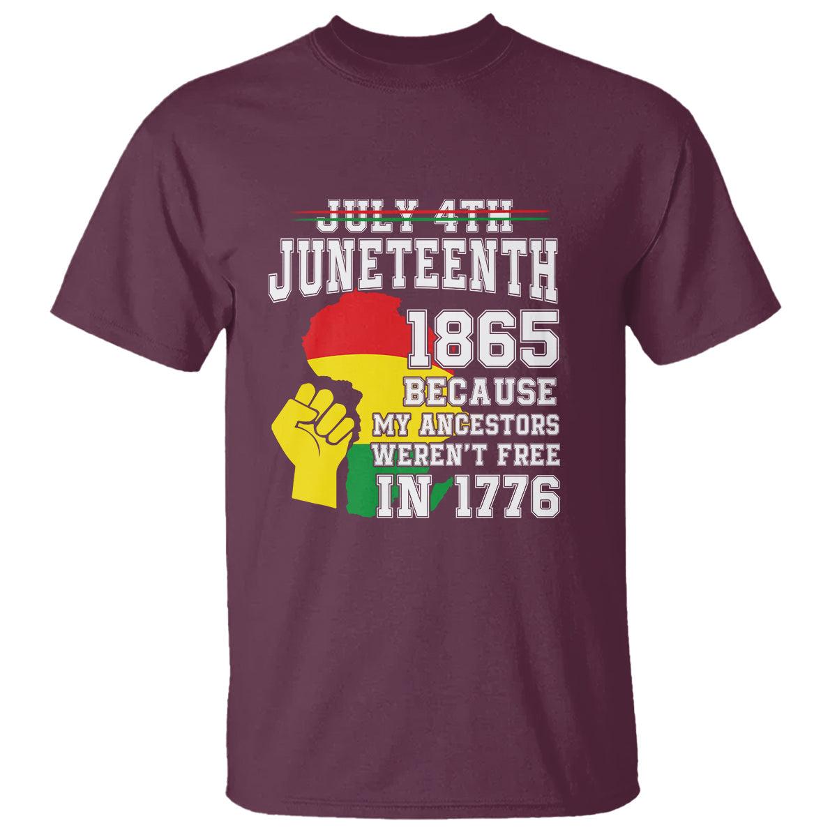 july-4th-juneteenth-1865-because-my-ancestors-t-shirt