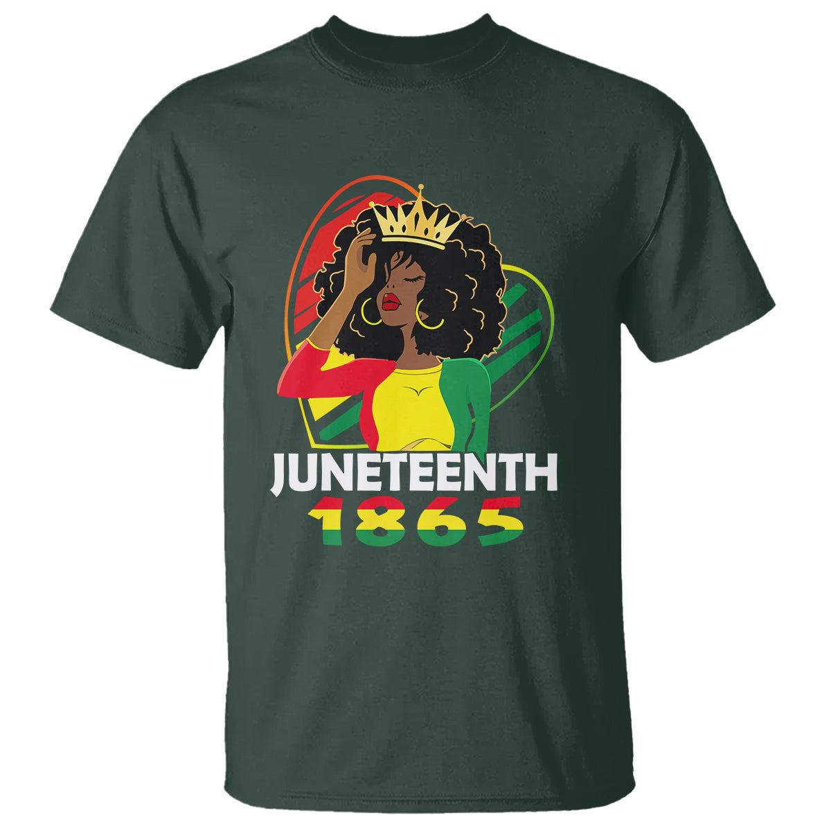 queen-afro-t-shirt-juneteenth-1865