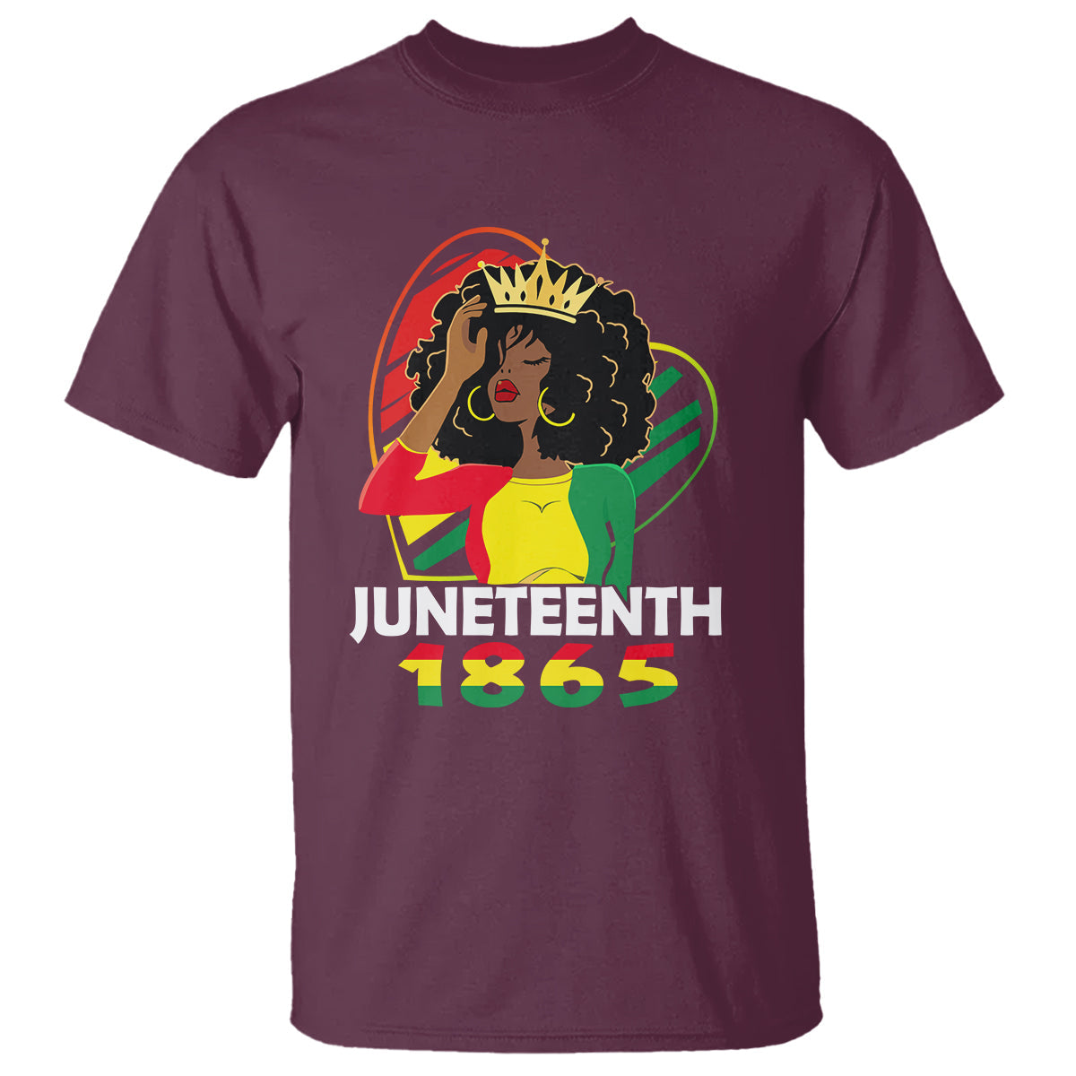 queen-afro-t-shirt-juneteenth-1865