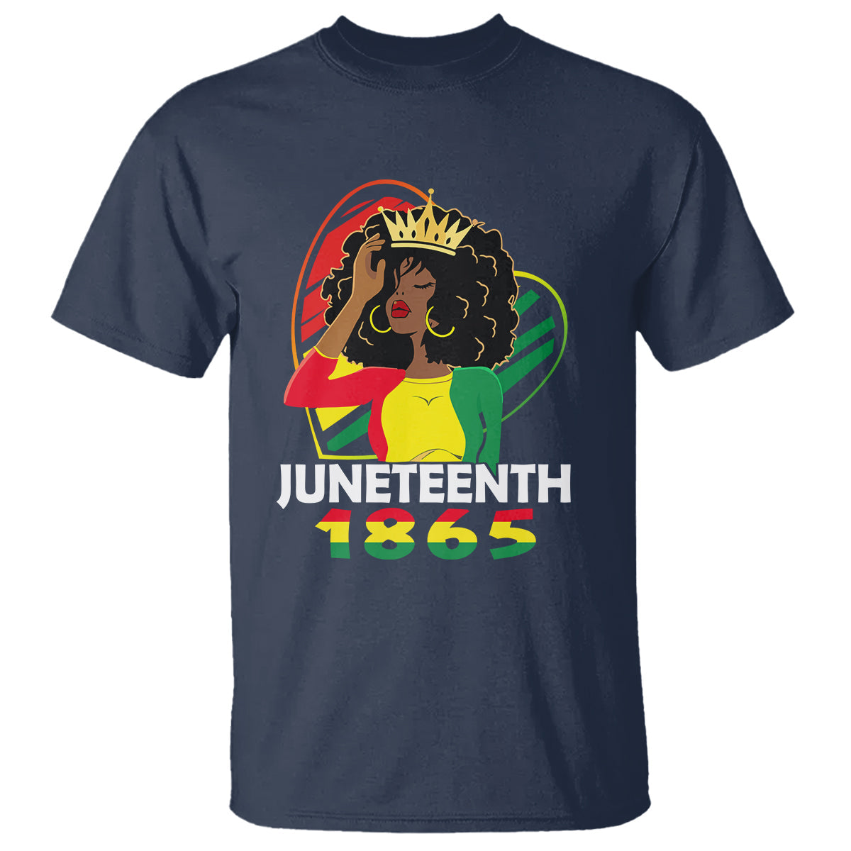 queen-afro-t-shirt-juneteenth-1865