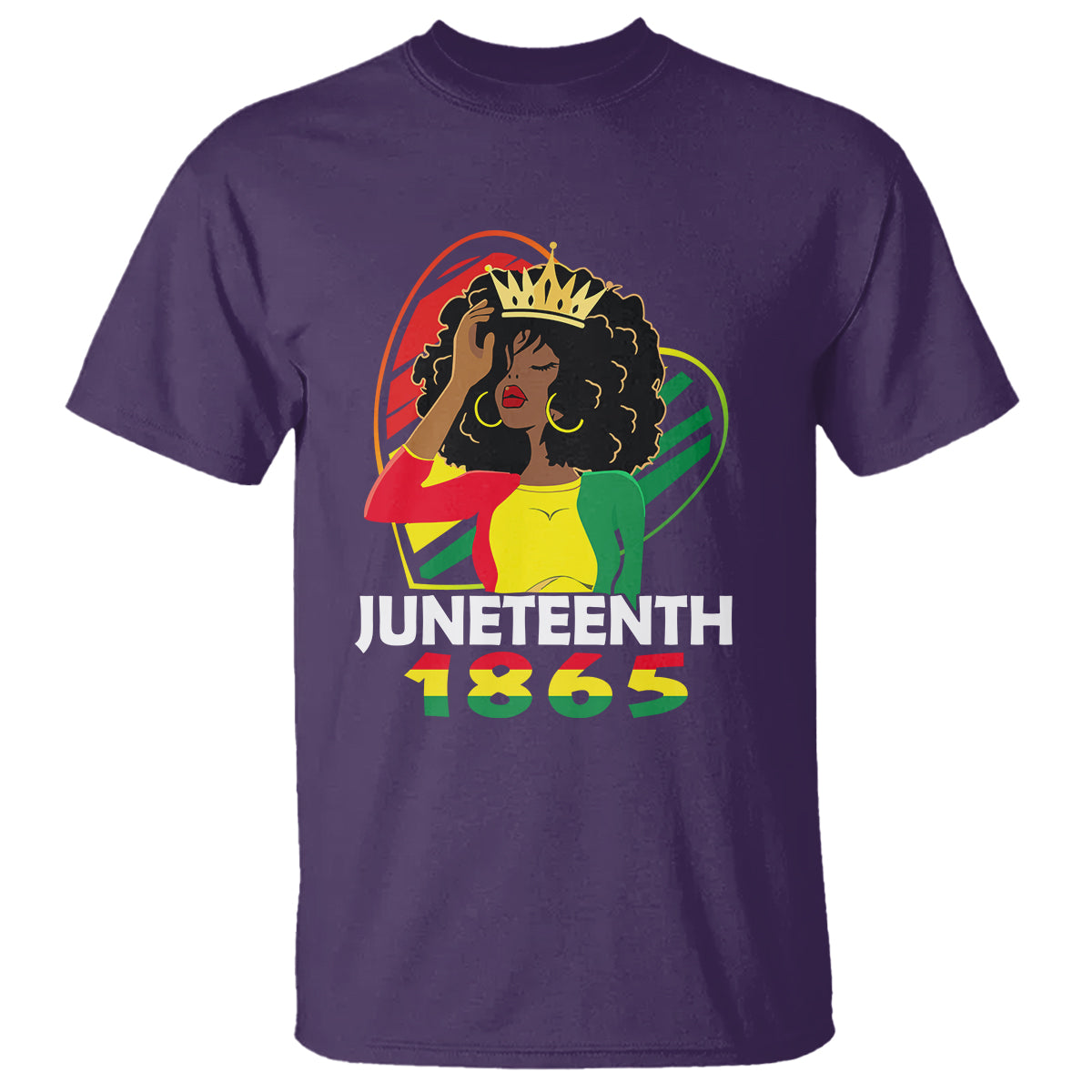 queen-afro-t-shirt-juneteenth-1865