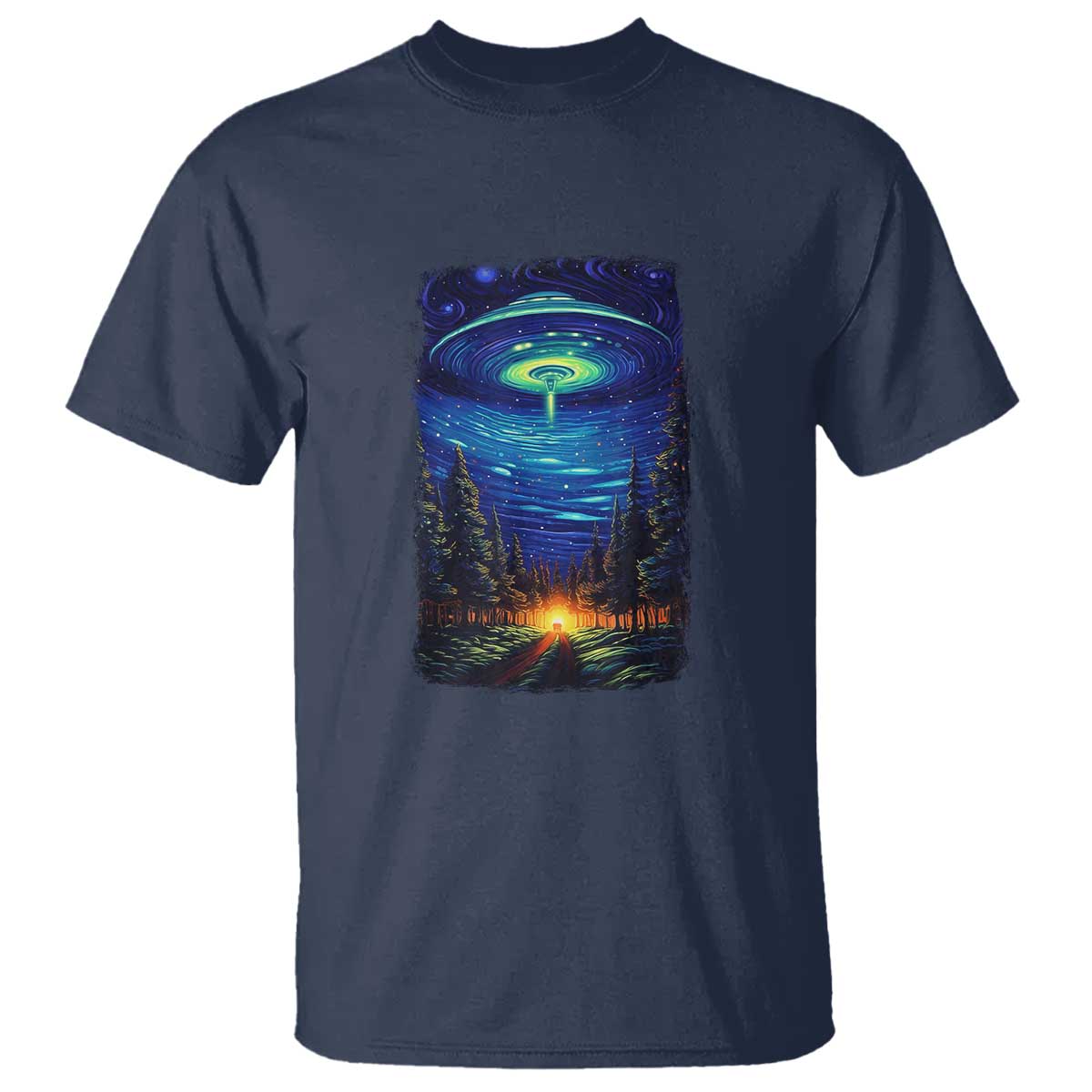 ufo-aliens-flying-saucer-van-gogh-style-starry-night-t-shirt