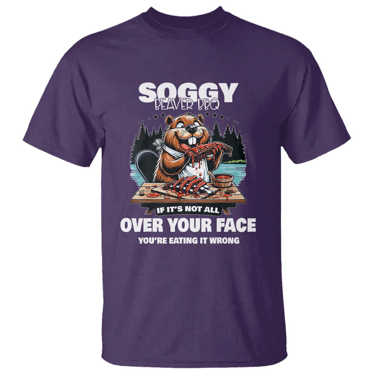 soggy-beaver-bbq-if-its-not-all-over-your-face-beaver-t-shirt