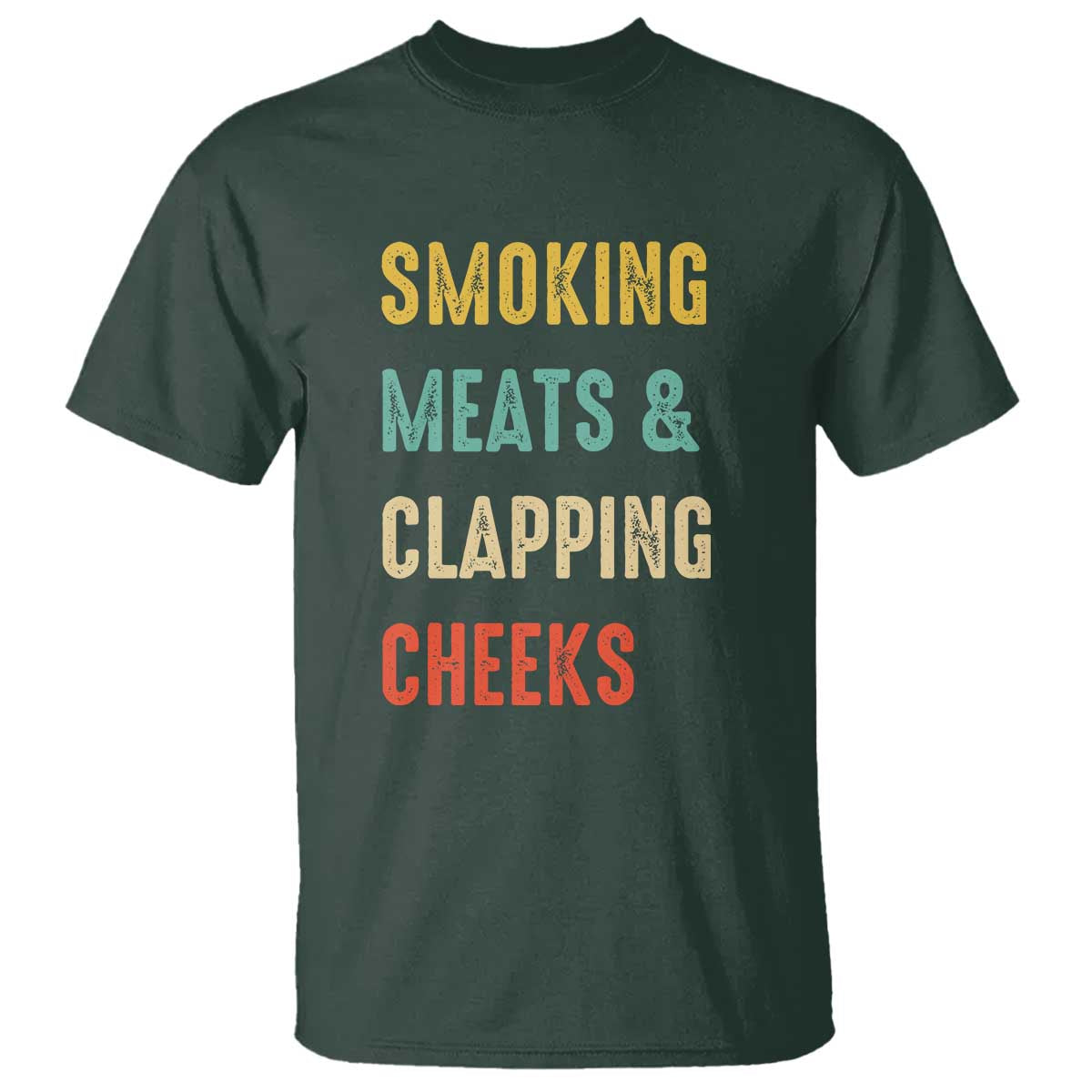 smoking-meats-and-clapping-cheeks-funny-bbq-meat-smoking-t-shirt