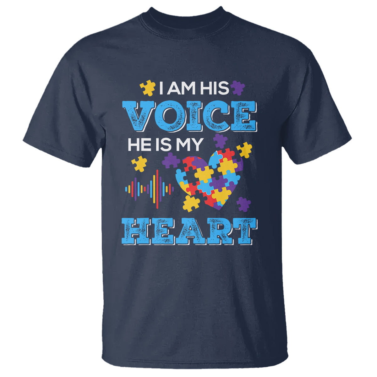 autism-parents-t-shirt-i-am-his-voice-he-is-my-heart-puzzle-heart