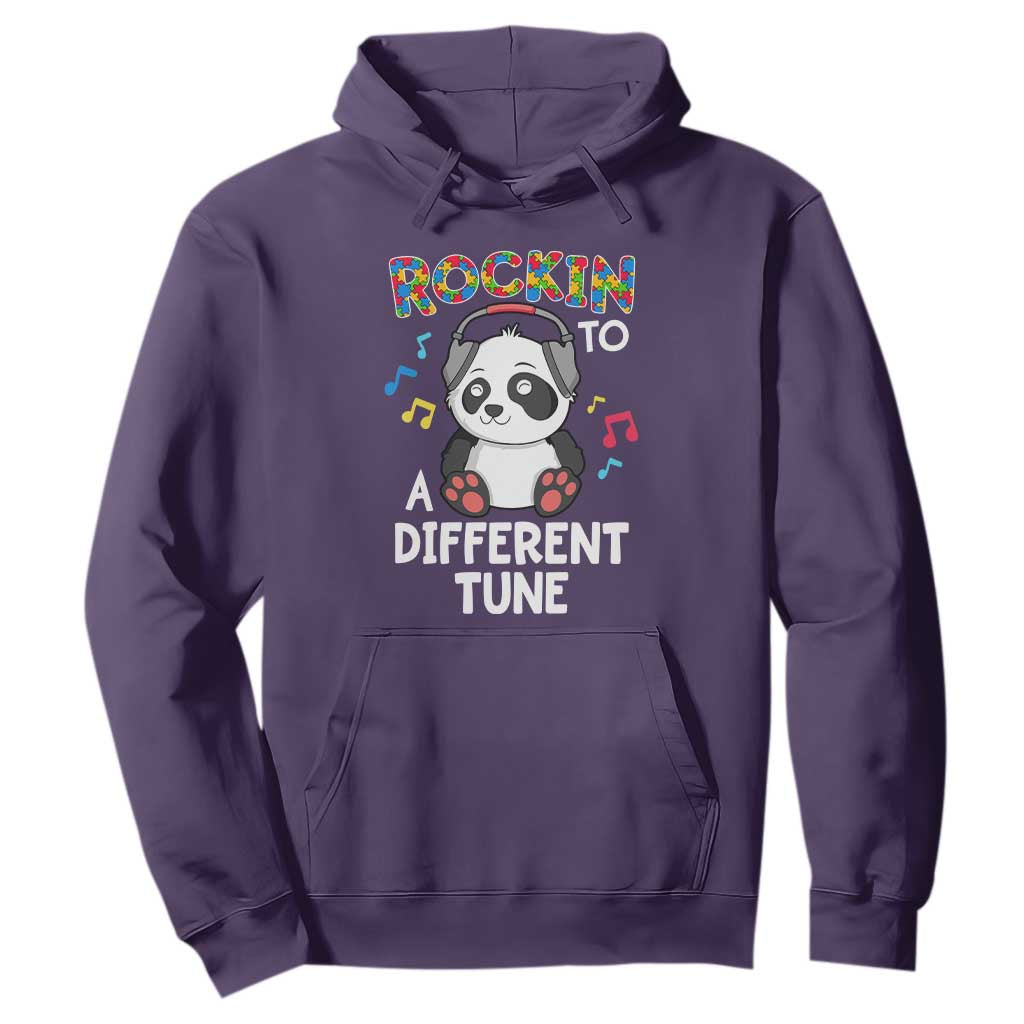 Panda Autism Hoodie Rockin' To A Different Tune Cute Kids