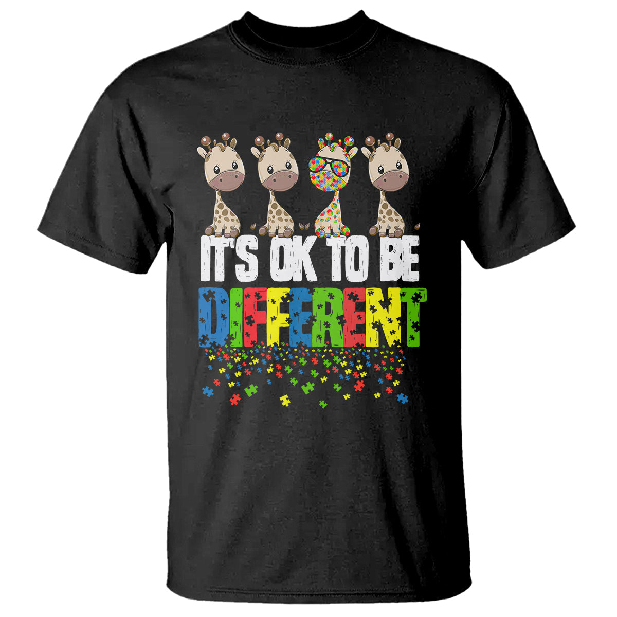 giraffe-autism-t-shirt-its-ok-to-be-different-jigsaw-puzzle
