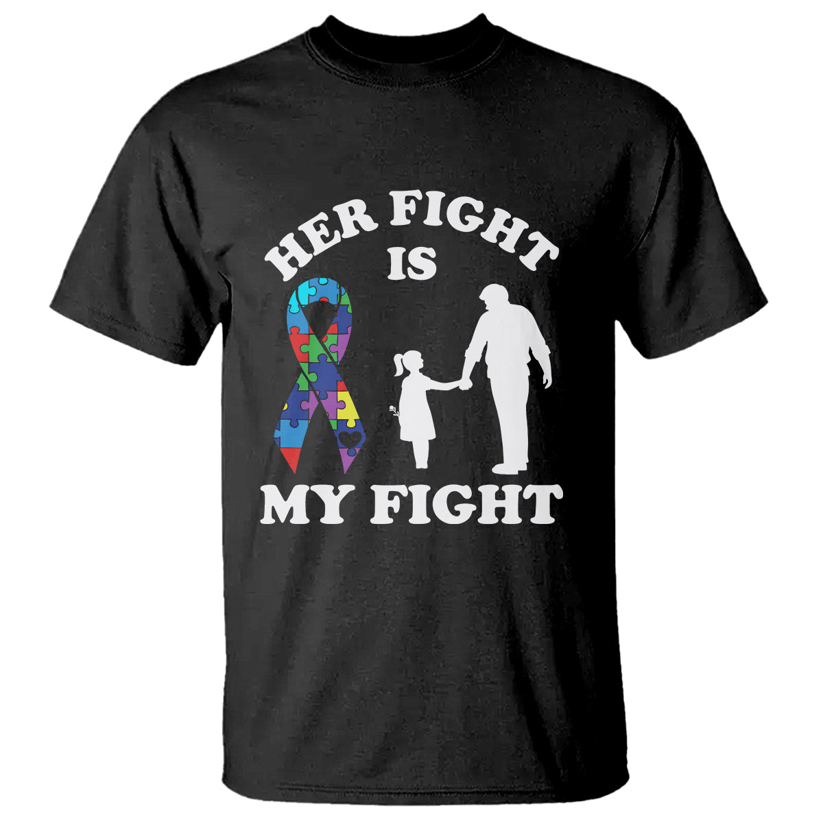 autism-dad-t-shirt-her-fight-is-my-fight-father-and-daughter-fighters