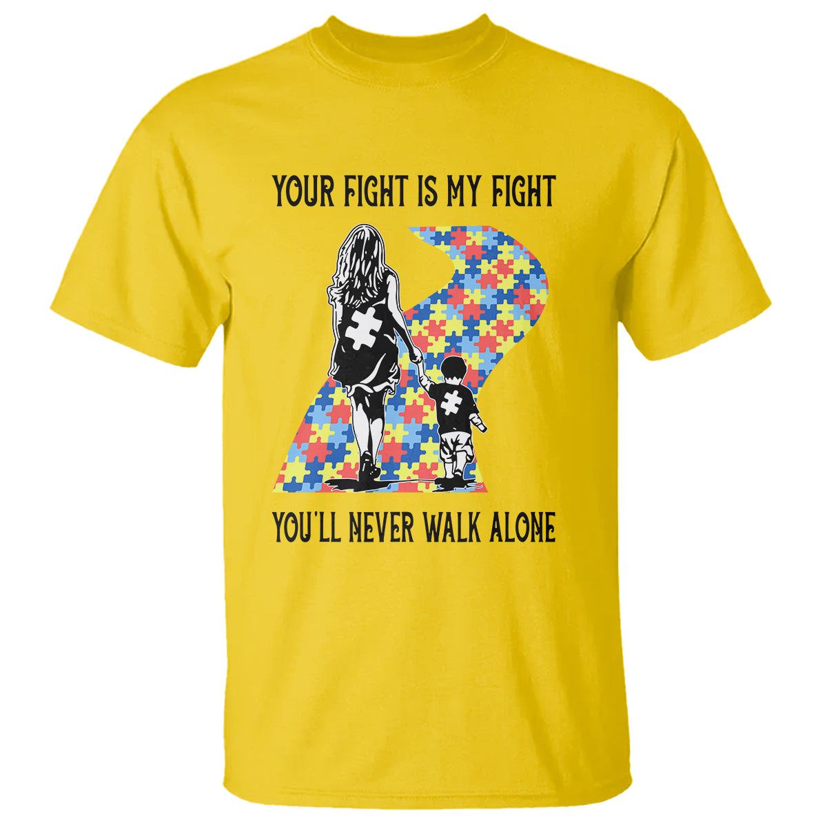 autism-mom-t-shirt-your-fight-is-my-fight-never-walk-alone-mother-and-son