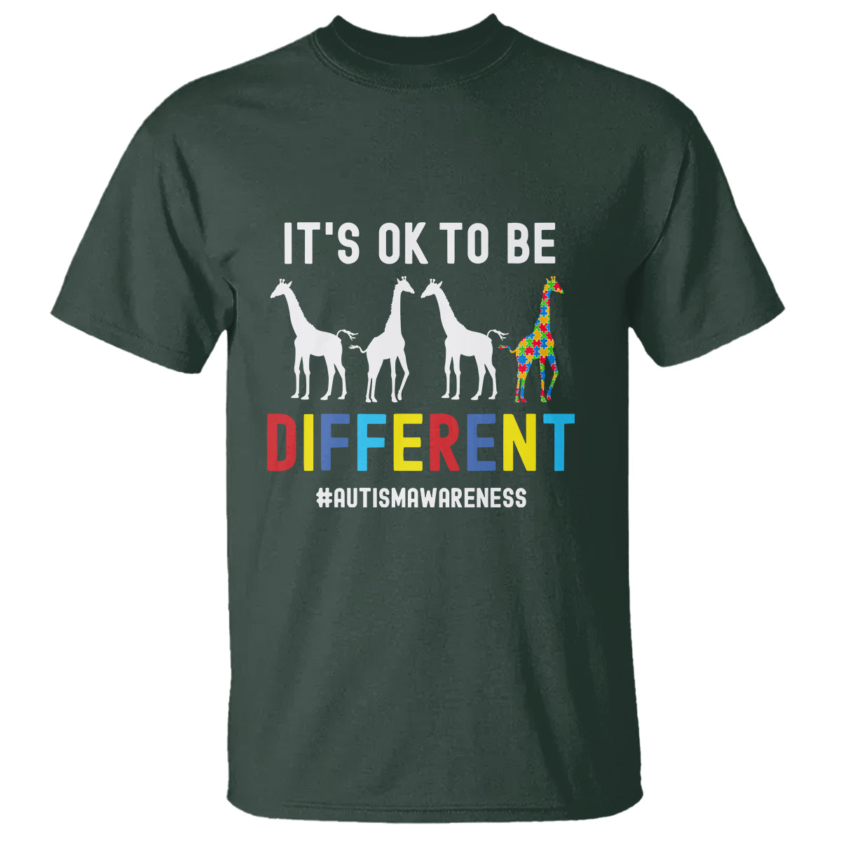 giraffe-autism-t-shirt-its-ok-to-be-different-jigsaw-puzzle-1