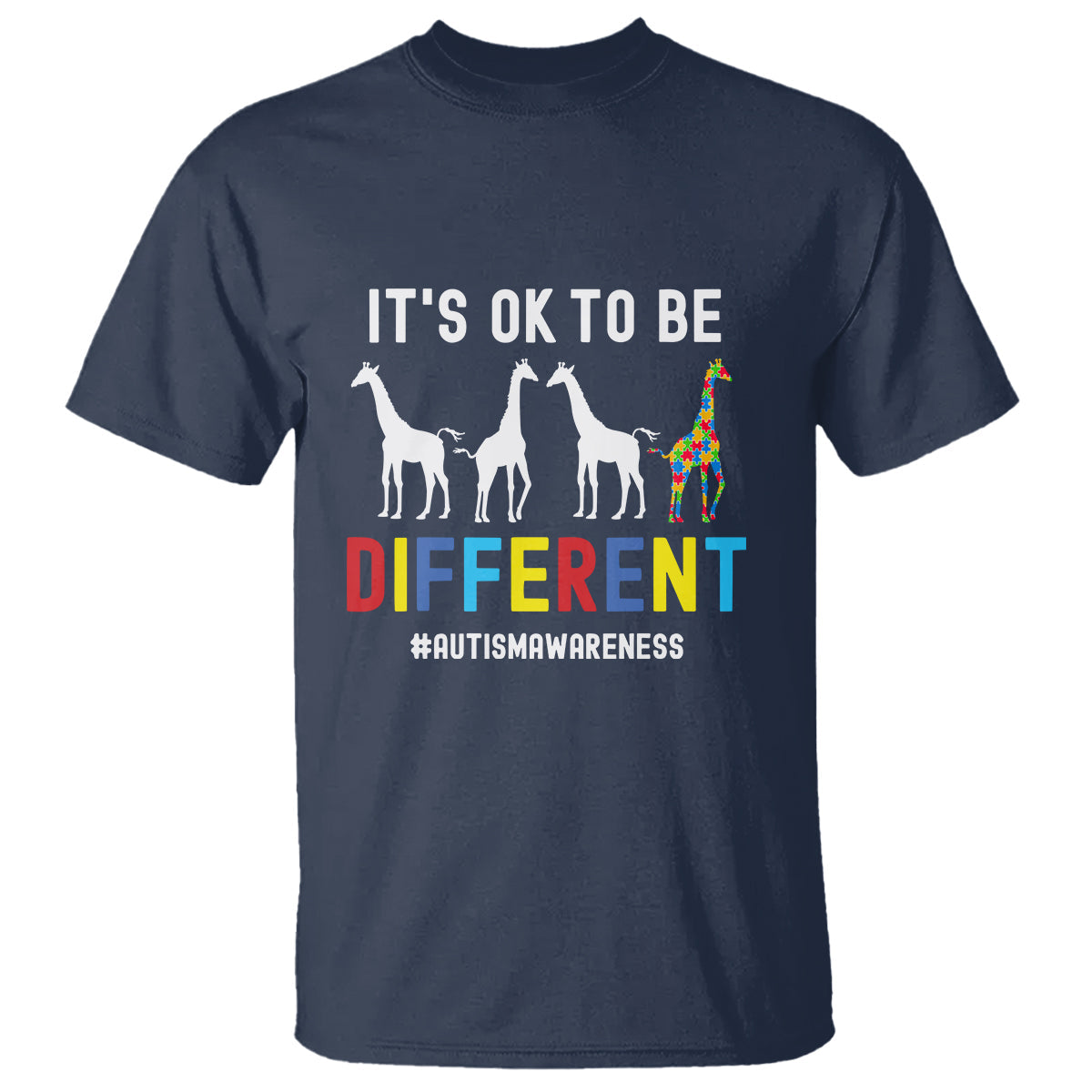giraffe-autism-t-shirt-its-ok-to-be-different-jigsaw-puzzle-1