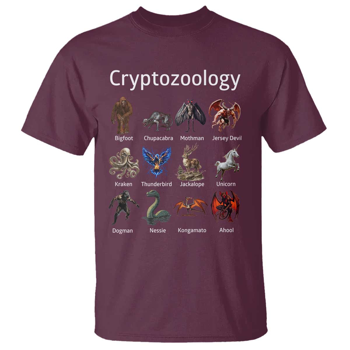 cryptid-creatures-t-shirt-cryptozoology-fantasy-mythical-monsters
