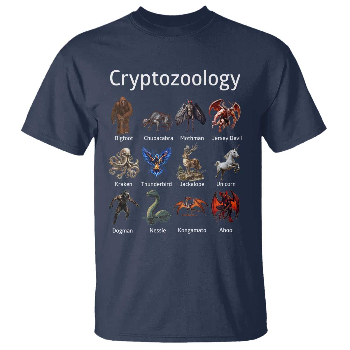 cryptid-creatures-t-shirt-cryptozoology-fantasy-mythical-monsters
