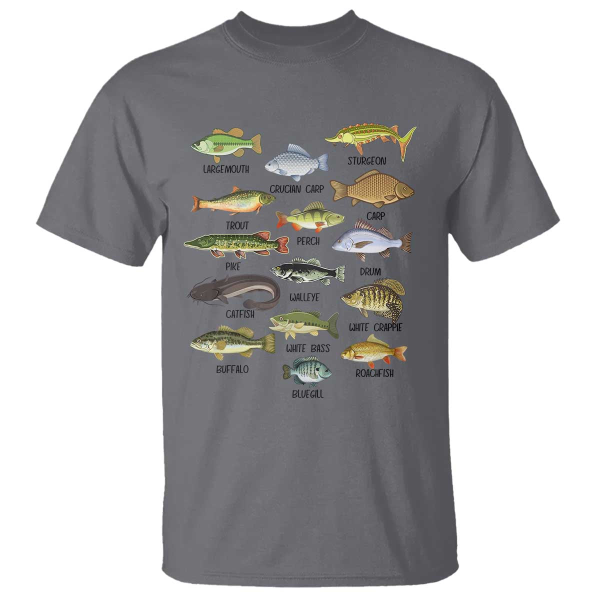 freshwater-fish-species-t-shirt-funny-fishing-types-fisherman-dad