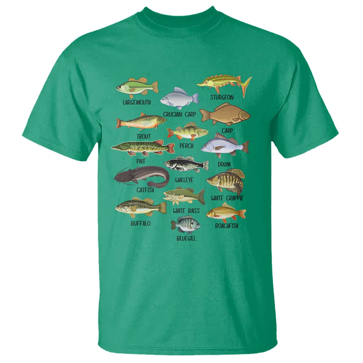 freshwater-fish-species-t-shirt-funny-fishing-types-fisherman-dad