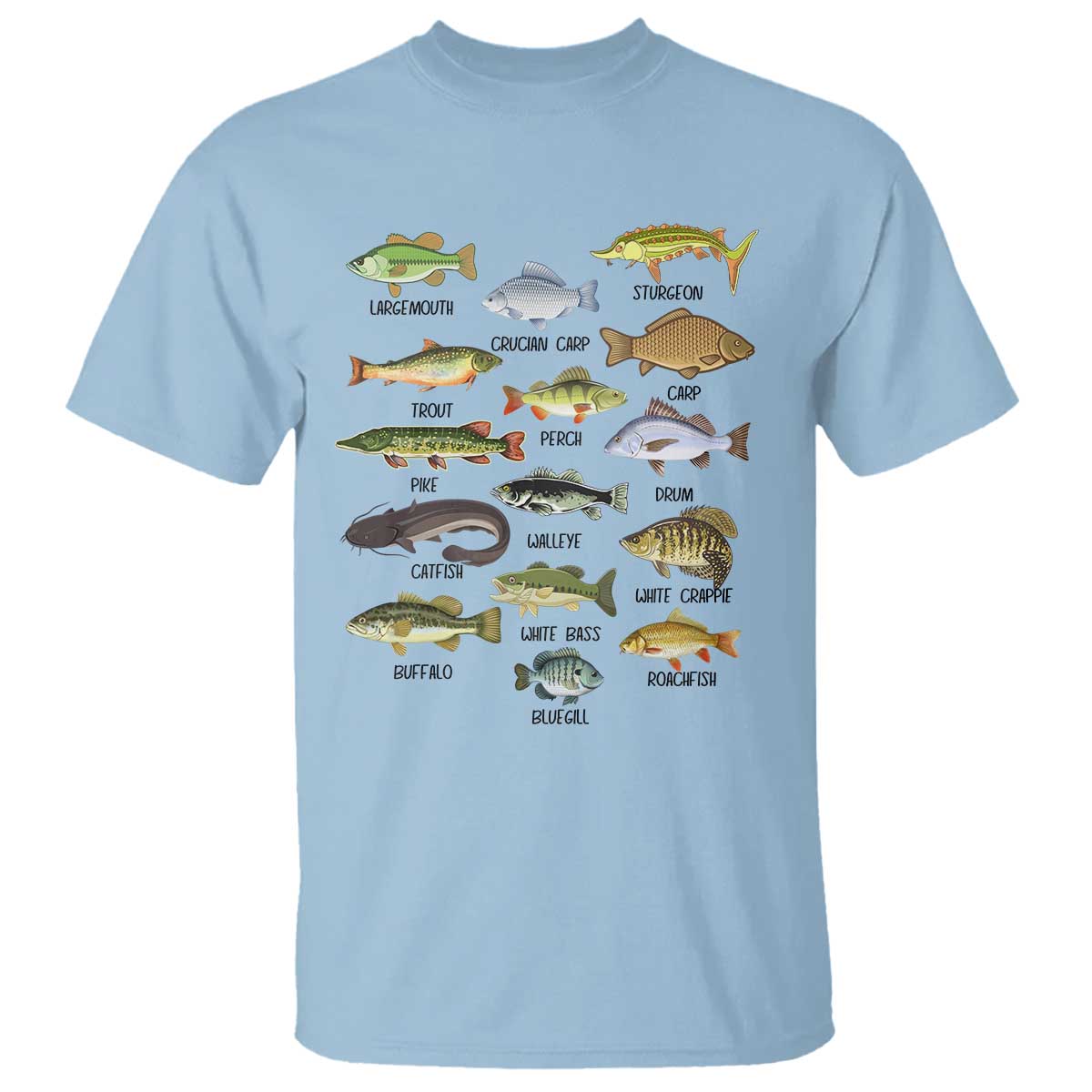 freshwater-fish-species-t-shirt-funny-fishing-types-fisherman-dad