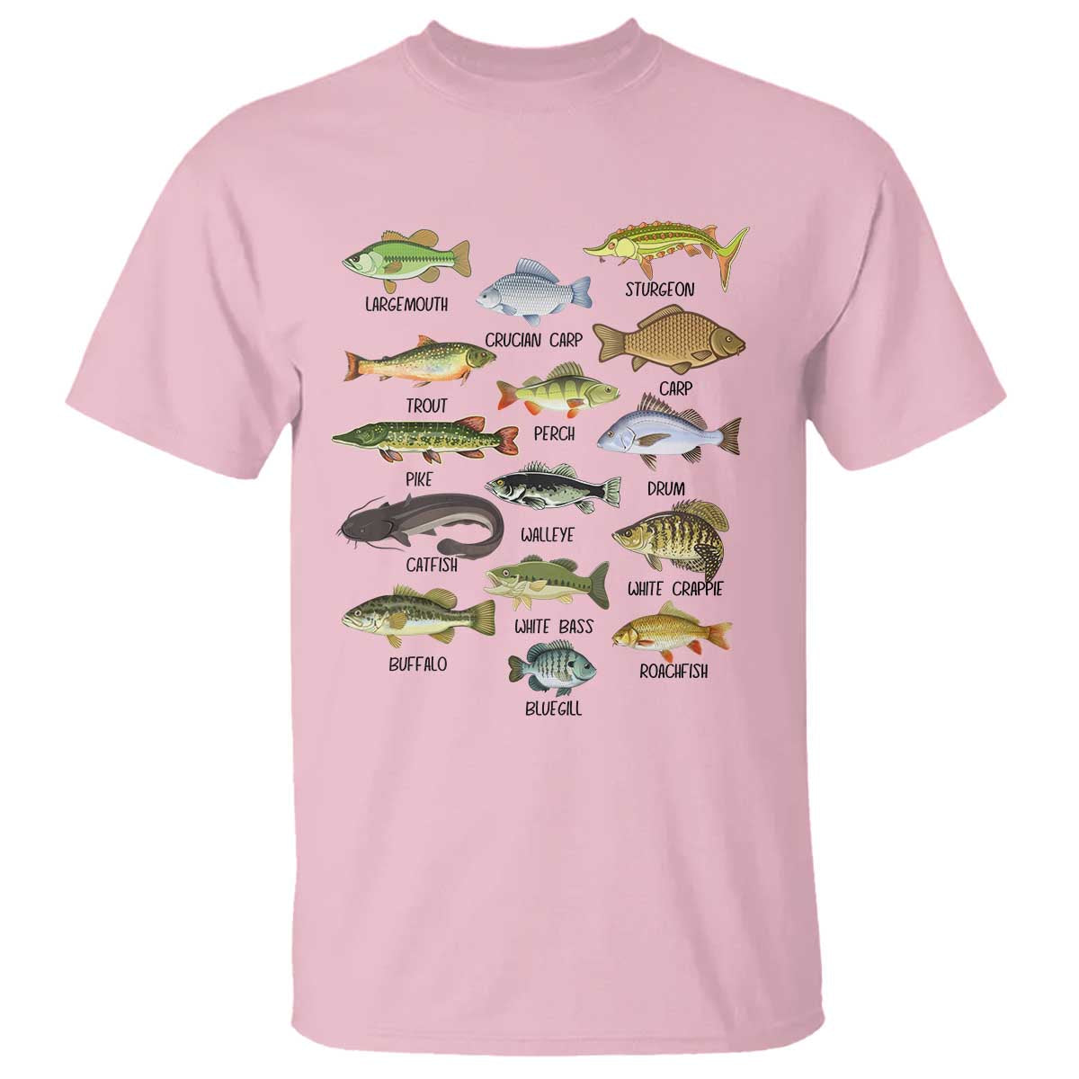 freshwater-fish-species-t-shirt-funny-fishing-types-fisherman-dad