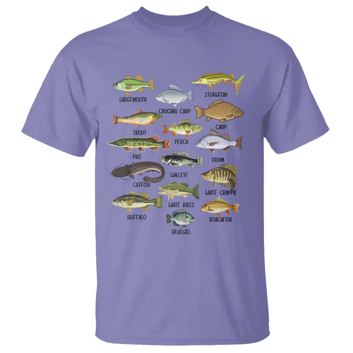 freshwater-fish-species-t-shirt-funny-fishing-types-fisherman-dad